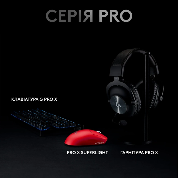 Купити Миша Logitech G Pro X Superlight Wireless Red (910-006784) - фото 8