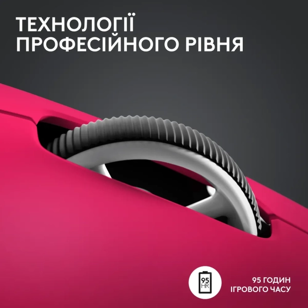 Купити Миша Logitech G Pro X Superlight 2 Lightspeed Wireless Magenta (910-006797) - фото 9