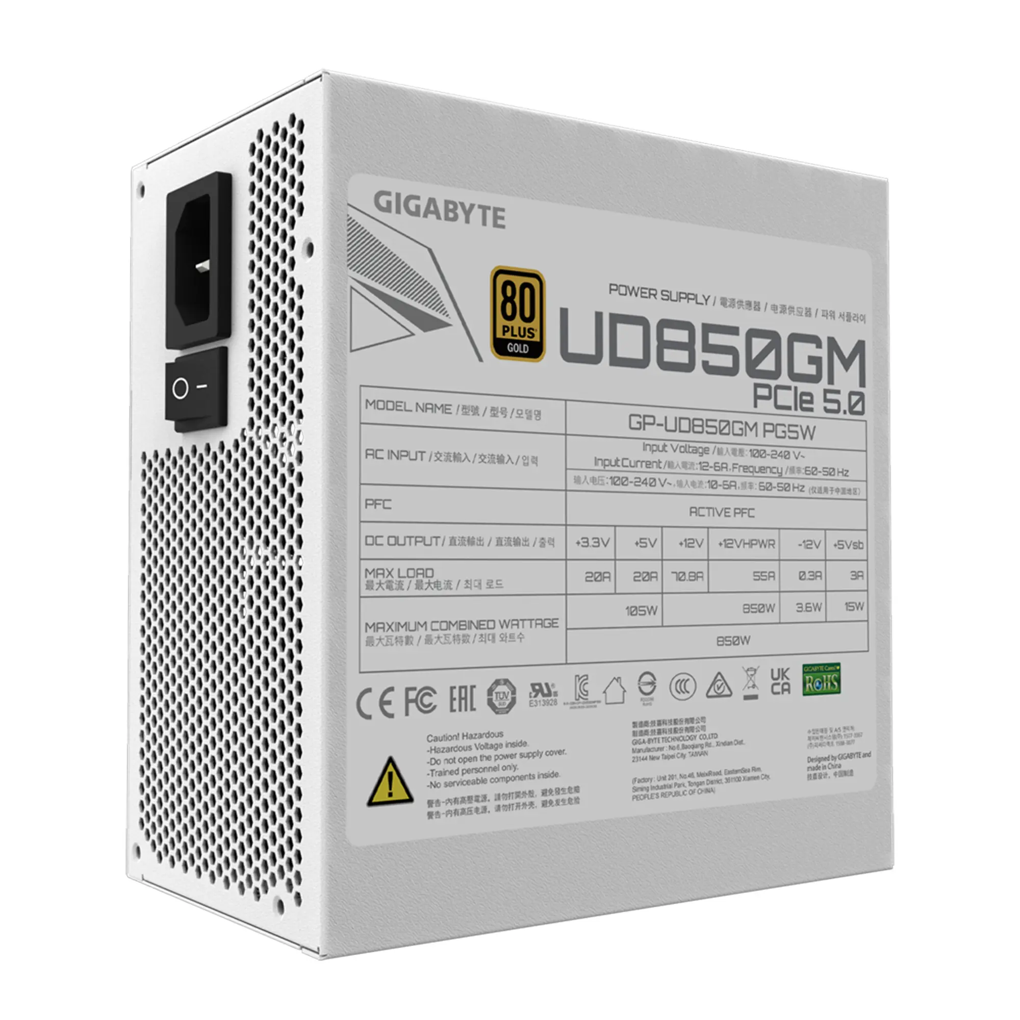 Купити Блок живлення GIGABYTE GP-UD850GM PG5W - фото 5