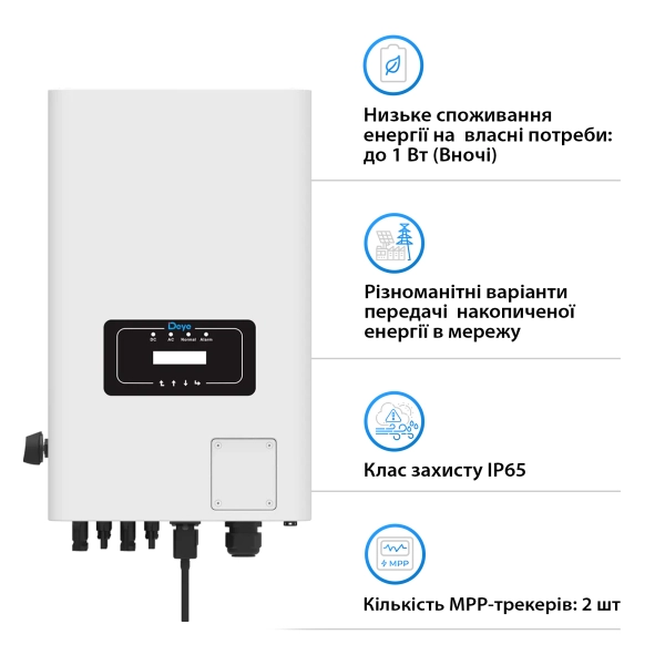 Купить Сетевой инвертор DEYE SUN-35K-G04 35KW Трехфазный - фото 3
