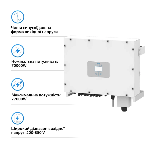 Купить Сетевой инвертор DEYE SUN-70K-G 70KW Трехфазный 380V/50hz - фото 2