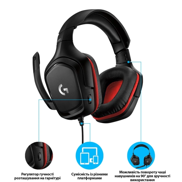 Купить Наушники Logitech G332 (981-000757) - фото 6