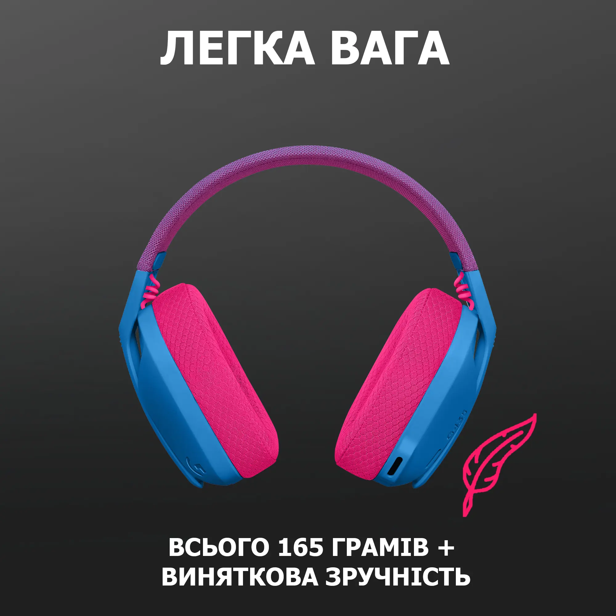 Купить Наушники Logitech G435 LIGHTSPEED Wireless Blue (981-001062) - фото 5