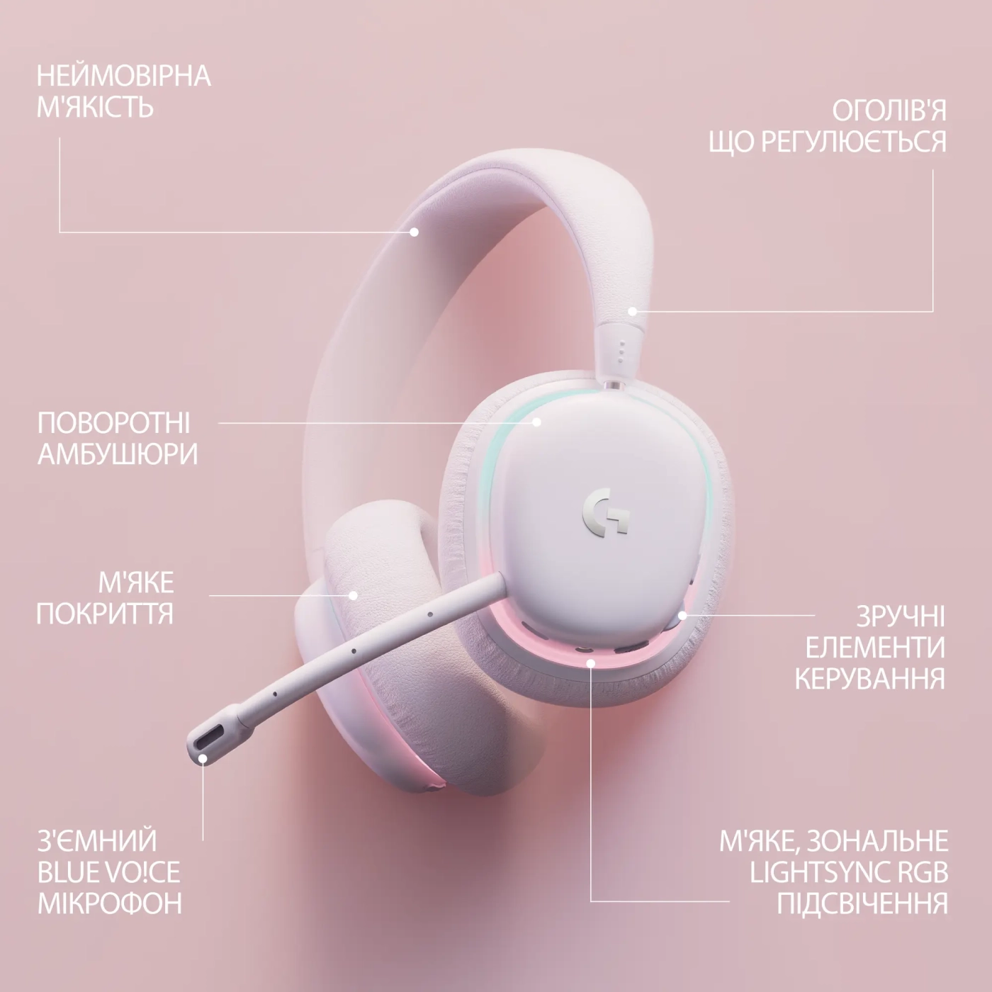 Купити Навушники Logitech G735 Wireless (981-001083) - фото 7