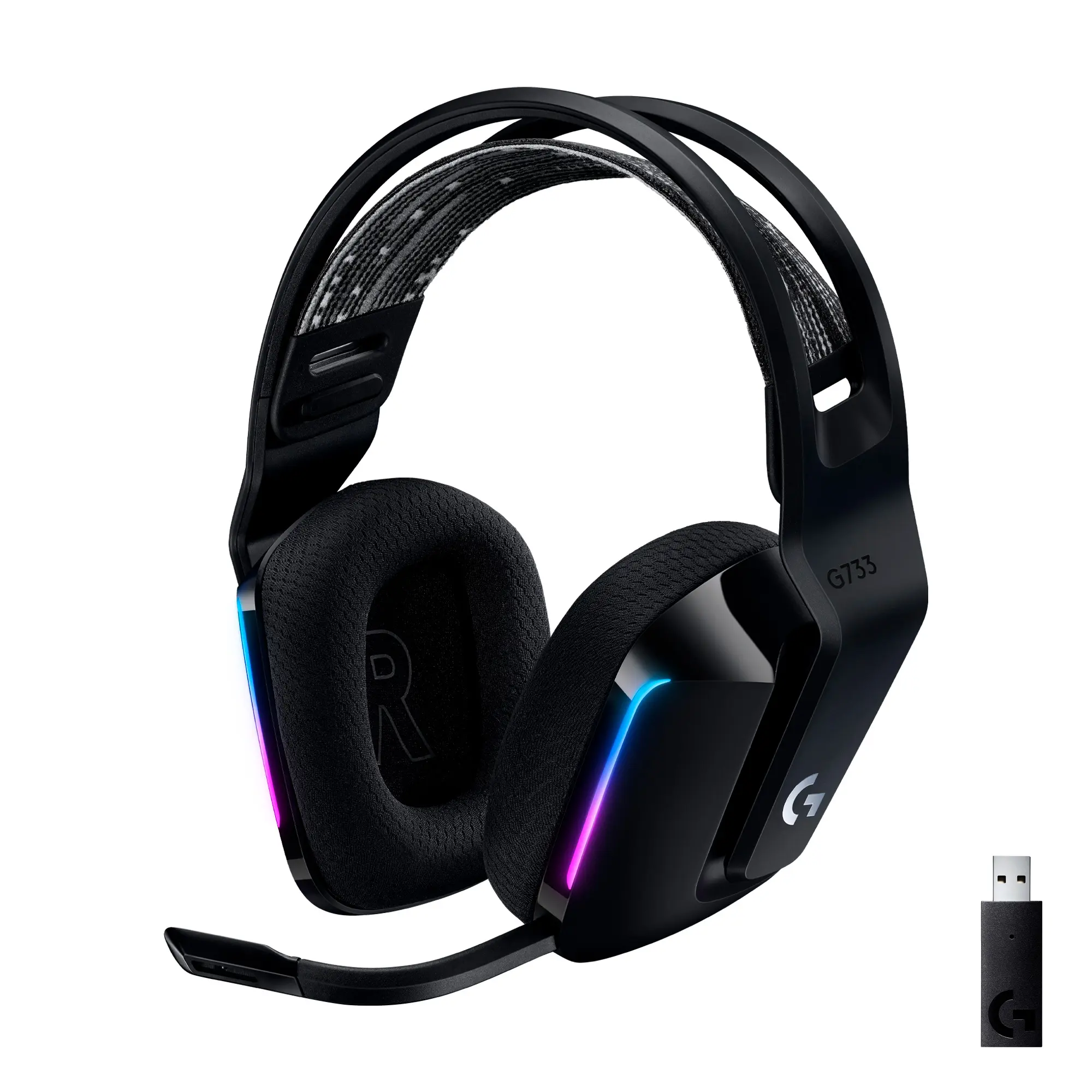 Купить Наушники Logitech G733 LIGHTSPEED Wireless RGB Black (981-000864) - фото 1