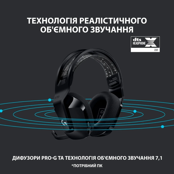 Купить Наушники Logitech G733 LIGHTSPEED Wireless RGB Black (981-000864) - фото 10