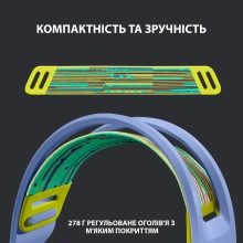 Купить Наушники Logitech G733 LIGHTSPEED Wireless RGB Lilac (981-000890) - фото 2