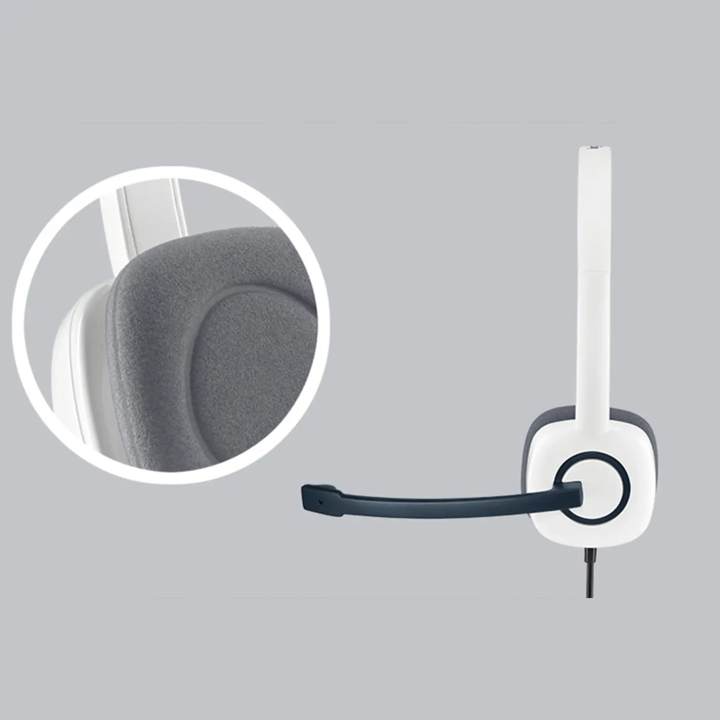 Купить Наушники Logitech Stereo Headset H150 Cloud White (981-000350) - фото 2