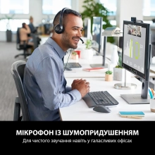 Купити Навушники Logitech Corded USB Headset H390 Black (981-000406) - фото 2