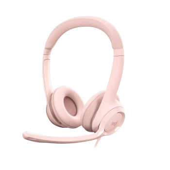 Купити Навушники Logitech Corded USB Headset H390 Rose (981-001281) - фото 1