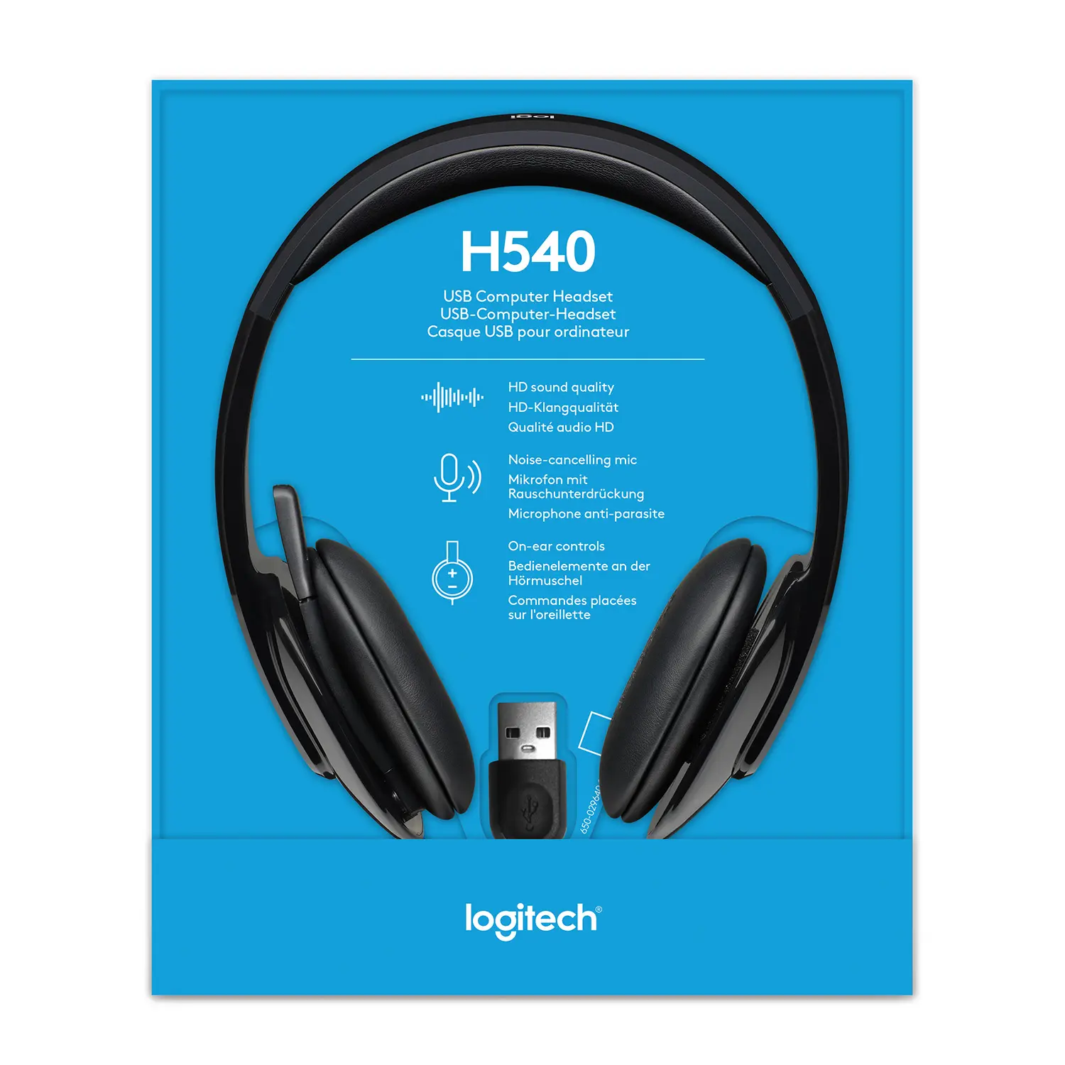 Купити Навушники Logitech Corded USB Headset H540 (981-000480) - фото 6
