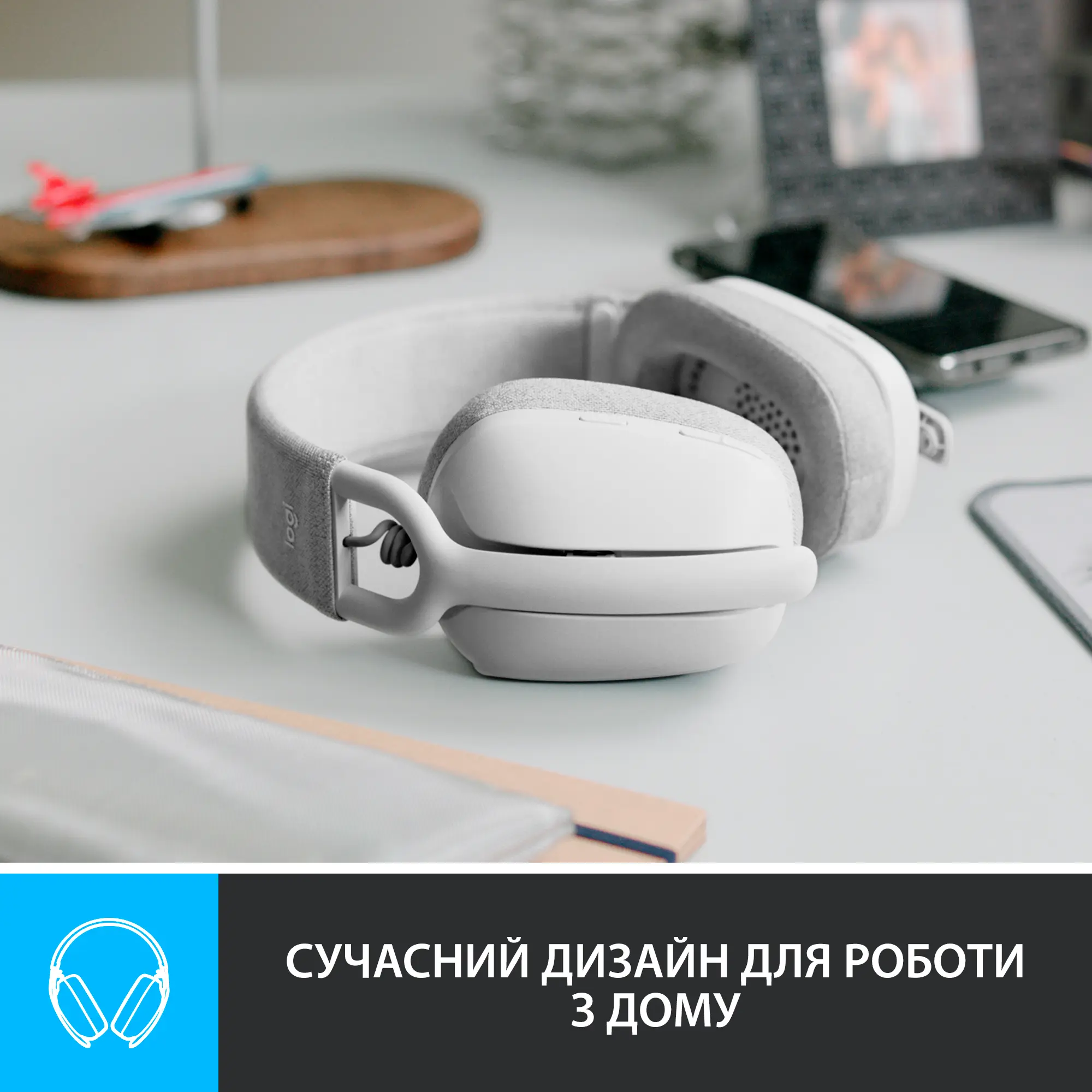 Купити Навушники Logitech Zone Vibe 100 Off White (981-001219) - фото 2