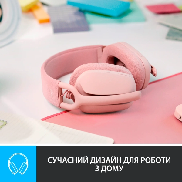 Купить Наушники Logitech Zone Vibe 100 Rose (981-001224) - фото 2