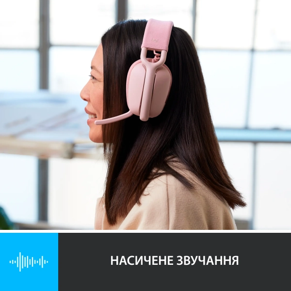 Купить Наушники Logitech Zone Vibe 100 Rose (981-001224) - фото 4