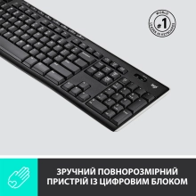 Купить Клавиатура Logitech Wireless Keyboard K270 US (920-003738) - фото 2