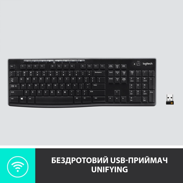 Купить Клавиатура Logitech Wireless Keyboard K270 US (920-003738) - фото 4