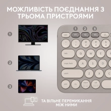 Купить Клавиатура Logitech K380 MULTI-DEVICE Sand US (920-011165) - фото 7