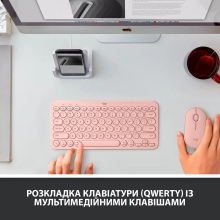 Купити Клавіатура Logitech K380 for MAC Multi-Device Bluetooth Keyboard Rose US (920-010406) - фото 3