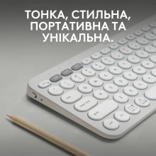 Купить Клавиатура Logitech K380s Pebble Keys 2 Tonal White US (920-011852) - фото 2