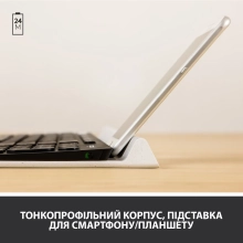Купить Клавиатура Logitech K780 Multi-Device Wireless Keyboard US DARK GREY/SPECKLED White (920-008042) - фото 4