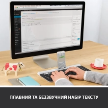 Купить Клавиатура Logitech K780 Multi-Device Wireless Keyboard US DARK GREY/SPECKLED White (920-008042) - фото 5