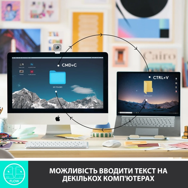 Купить Клавиатура Logitech MX Keys Mini Minimalist Wireless Illuminated Keyboard Pale Gray RUS 2.4GHZ/BT (920-010502) - фото 5