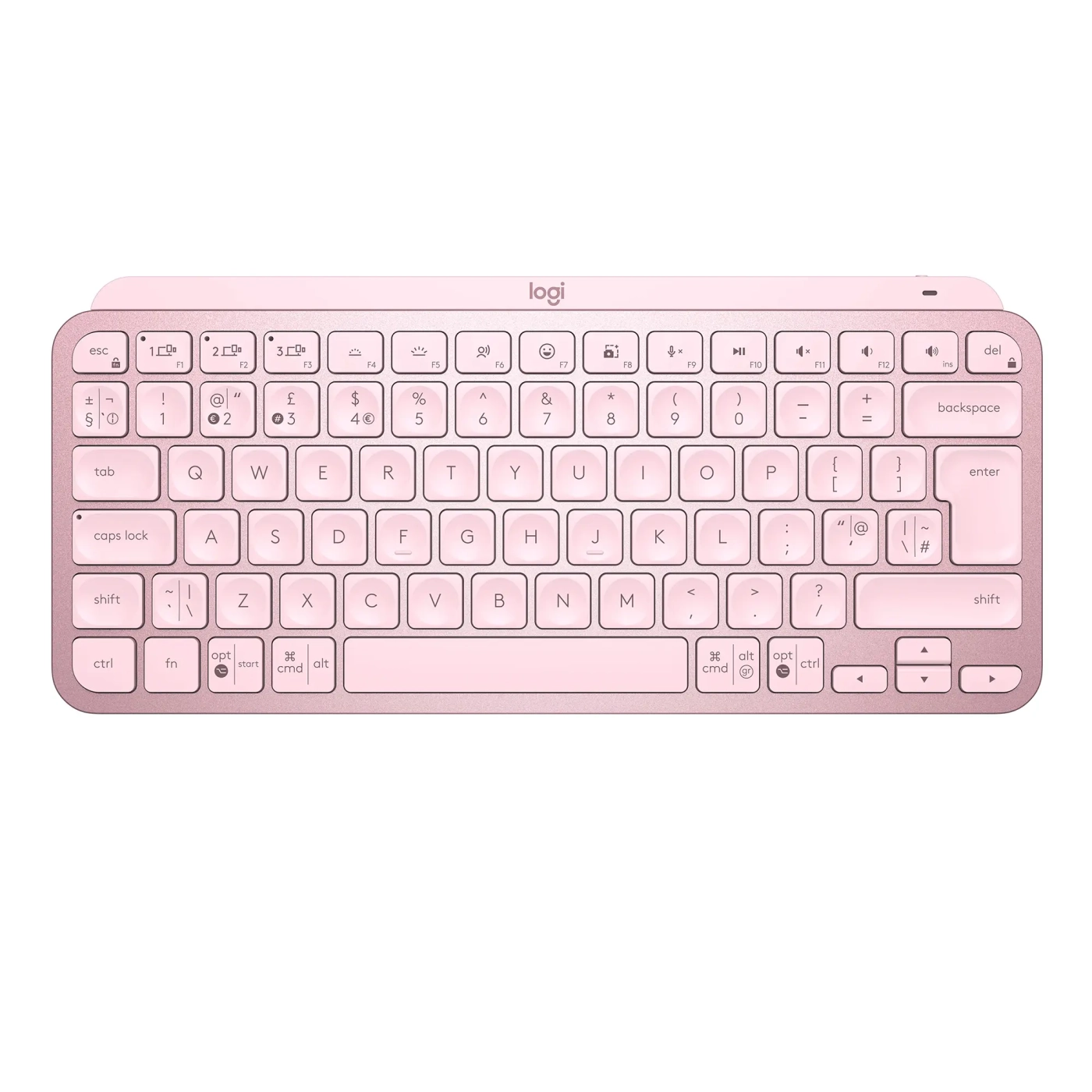 Купить Клавиатура Logitech MX Keys Mini Minimalist Wireless Illuminated Keyboard Rose US 2.4GHZ/BT (920-010500) - фото 1