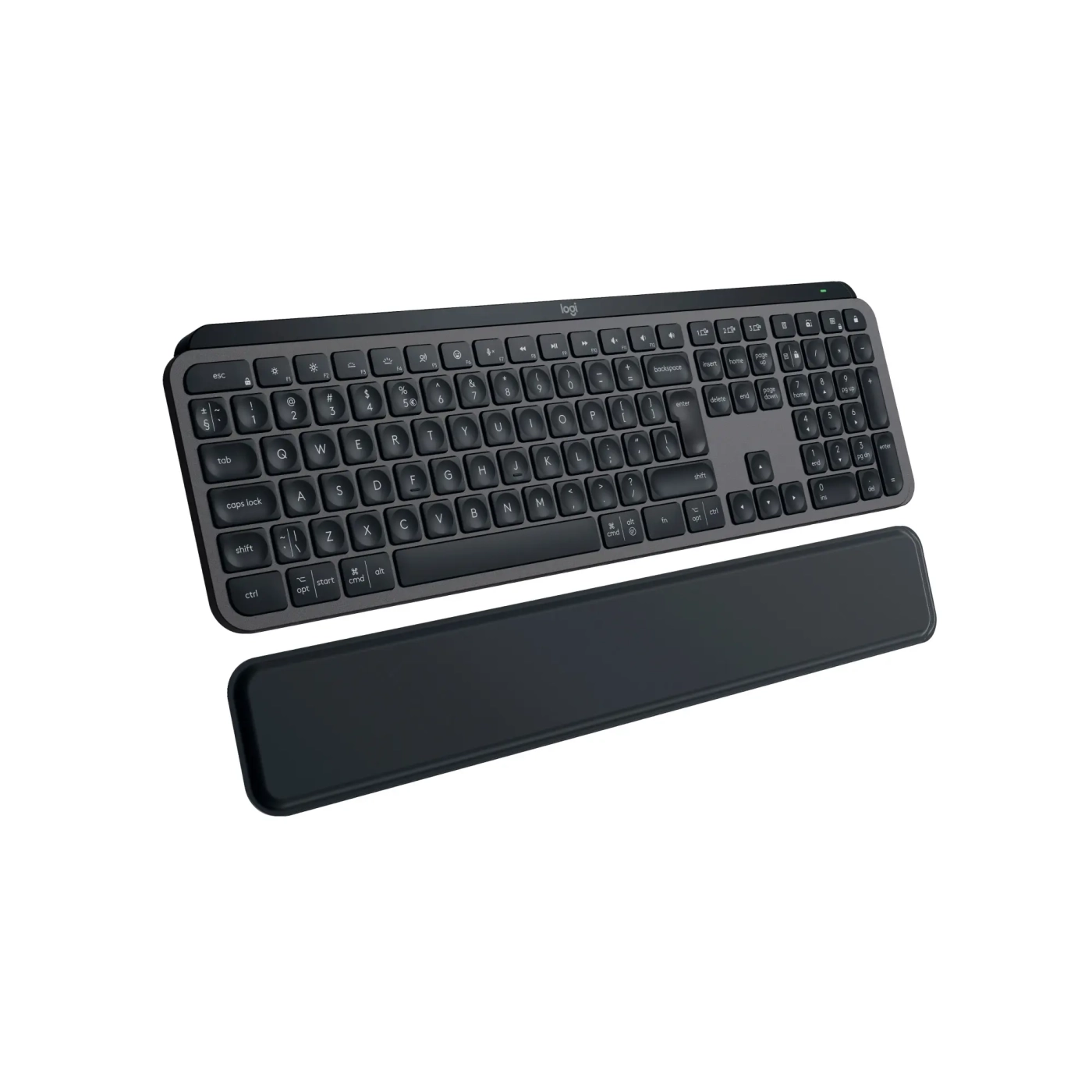 Купить Клавиатура Logitech MX Keys S with Palm Rest Graphite US (920-011589) - фото 1
