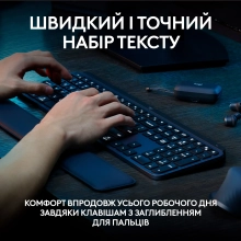Купить Клавиатура Logitech MX Keys S with Palm Rest Graphite US (920-011589) - фото 2