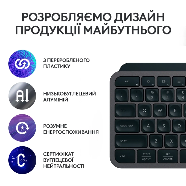 Купить Клавиатура Logitech MX Keys S with Palm Rest Graphite US (920-011589) - фото 5