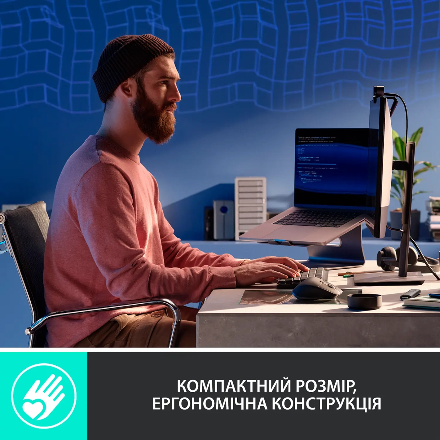 Купити Клавіатура Logitech MX Mechanical Mini Minimalist Wireless Illuminated Keyboard Graphite US 2.4GHZ/BT (920-010782) - фото 3