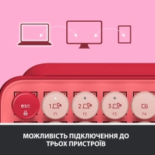 Купить Клавиатура Logitech POP Keys Wireless Mechanical Keyboard With Emoji Keys Heartbreaker US BT (920-010737) - фото 7