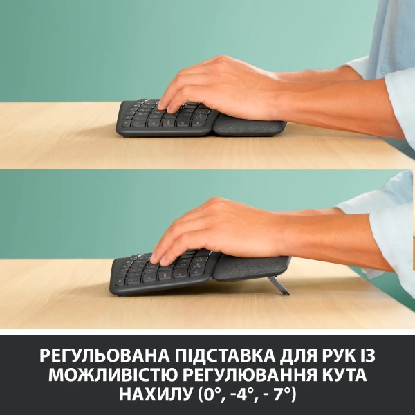Купить Клавиатура Logitech Wireless Keyboard ERGO K860 US (920-010108) - фото 7