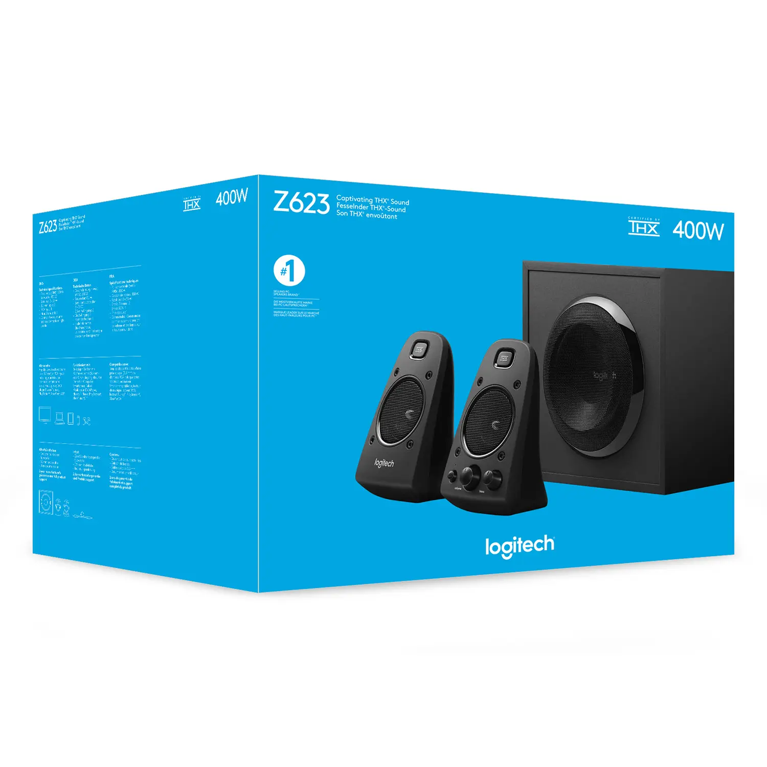 Купить Акустическая система Logitech Audio System 2.1 Z623 (980-000403) - фото 8