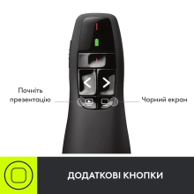 Купити Презентер Logitech Wireless Presenter R400 (910-001356) - фото 5