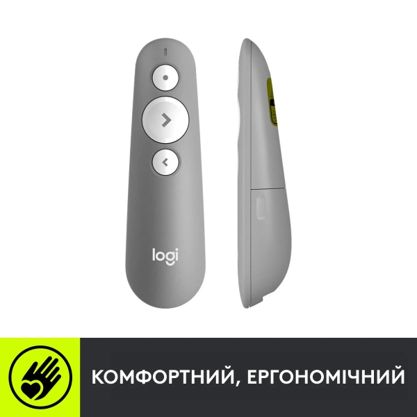 Купити Презентер Logitech R500s Laser Presentation Remot Mid Grey 2.4GHZ-BT (910-006520) - фото 8