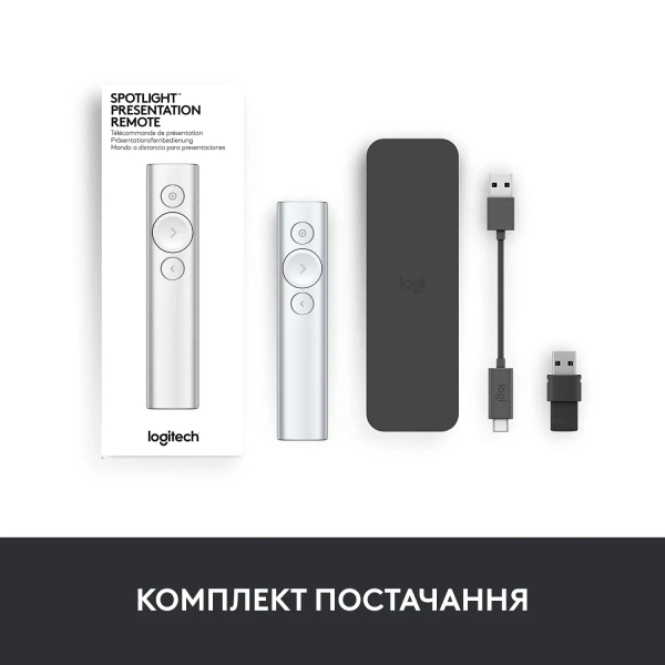 Купити Презентер Logitech Spotlight Presentation Remote Slate (910-004861) - фото 9