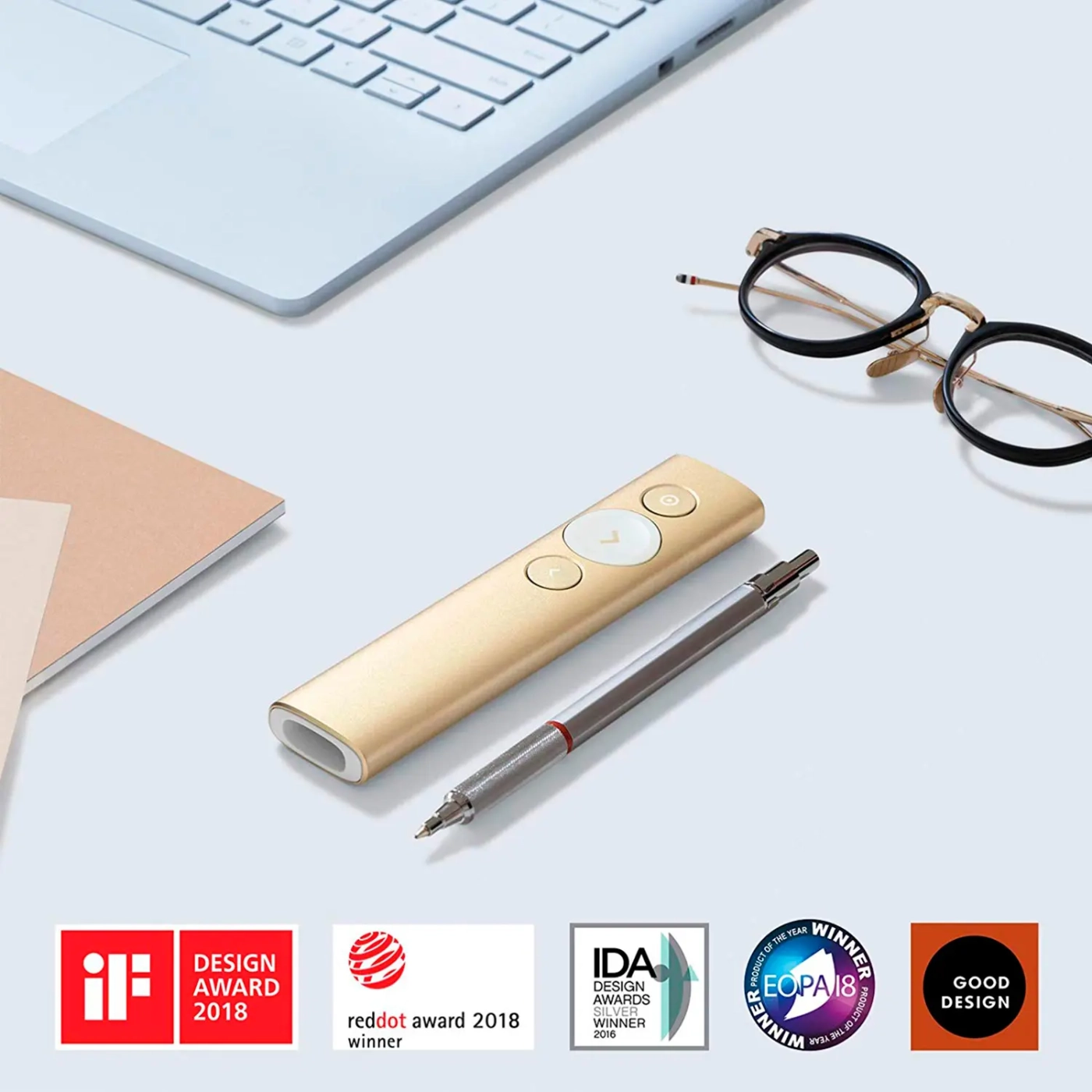 Купити Презентер Logitech Spotlight Presentation Remote Gold (910-004862) - фото 10