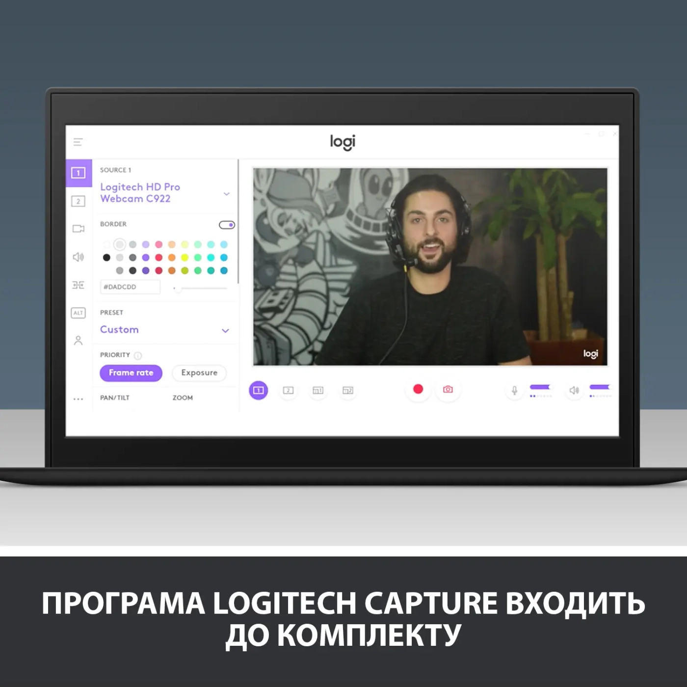Купить Веб-камера Logitech C922 Pro (960-001088) - фото 9