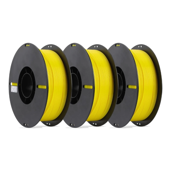 Купити PETG Filament (пластик) для 3D принтера CREALITY 3x1кг 1.75мм жовтий (3301030033x3) - фото 3