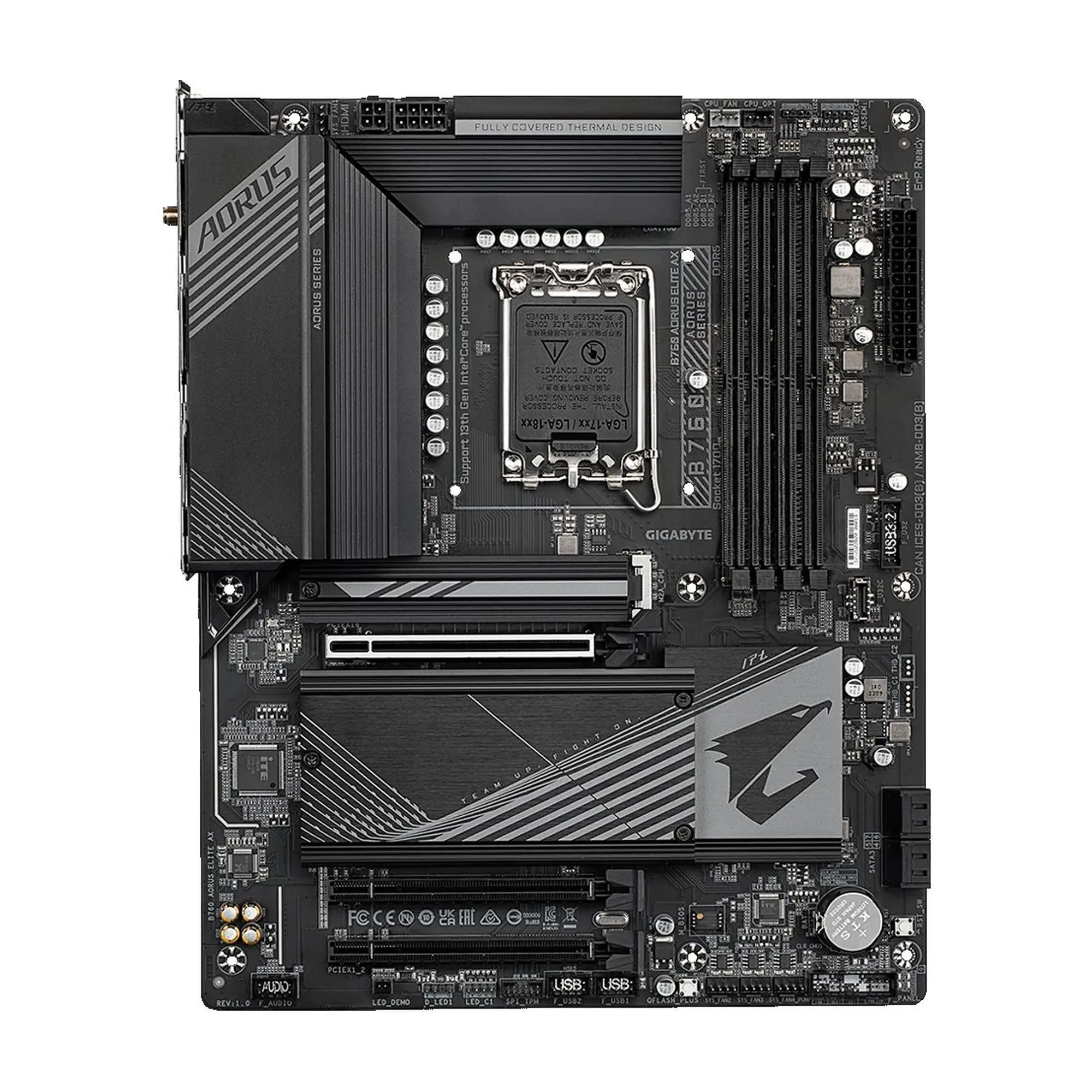 Купити Материнська плата GIGABYTE B760 AORUS ELITE AX - фото 2