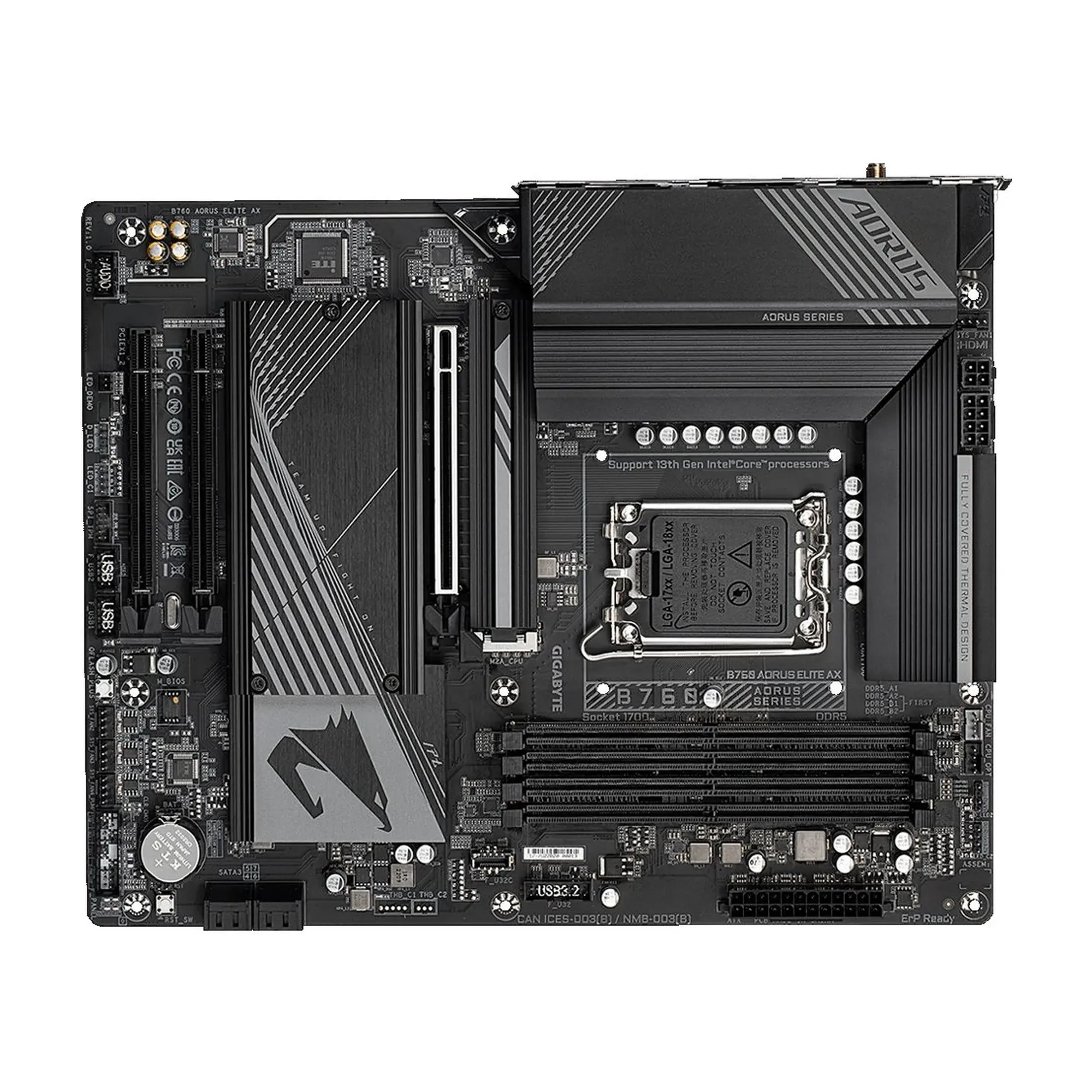Купити Материнська плата GIGABYTE B760 AORUS ELITE AX - фото 4