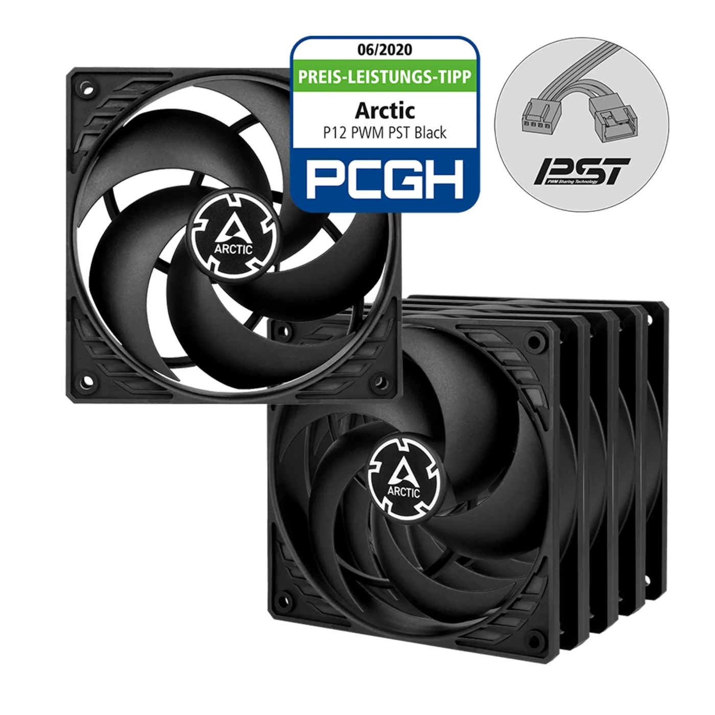 Купити Комплект вентиляторів Arctic P12 PWM PST Value Pack (ACFAN00137A) - фото 1