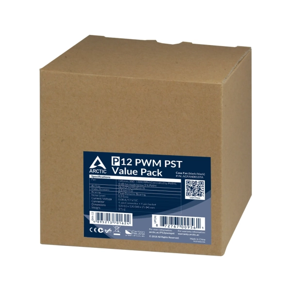 Купити Комплект вентиляторів Arctic P12 PWM PST Value Pack (ACFAN00137A) - фото 3