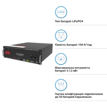 Купити Акумуляторна батарея Dyness DL5.0 51.2v 100ah, 5.12kwh LiFePo4 - фото 2