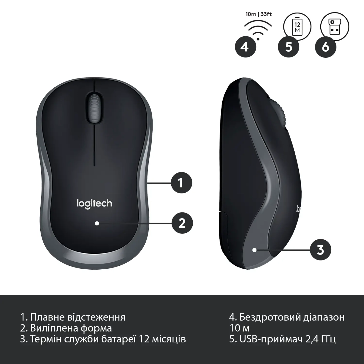 Купить Комплект клавиатура и мышь Logitech Wireless Combo MK330 US (920-003989) - фото 7