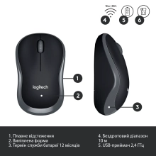 Купить Комплект клавиатура и мышь Logitech Wireless Combo MK330 US (920-003989) - фото 7