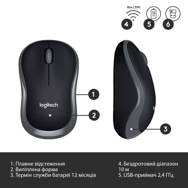 Купить Комплект клавиатура и мышь Logitech Wireless Combo MK330 US (920-003989) - фото 7