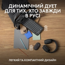 Купити Комплект клавіатура та миша Logitech Pebble 2 Combo Graphite US 2.4GHZ/BT (920-012239) - фото 9