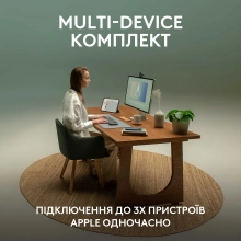 Купити Комплект клавіатура та миша Logitech Pebble 2 Combo for Mac Graphite US BT (920-012244) - фото 3